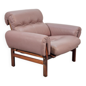 fauteuil en cuir vintage - 1960