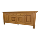 Grand buffet 4 portes en orme circa 1980's