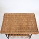 Table d'appoint bout de canapé en rotin