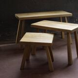 Set of Brutalist nesting tables