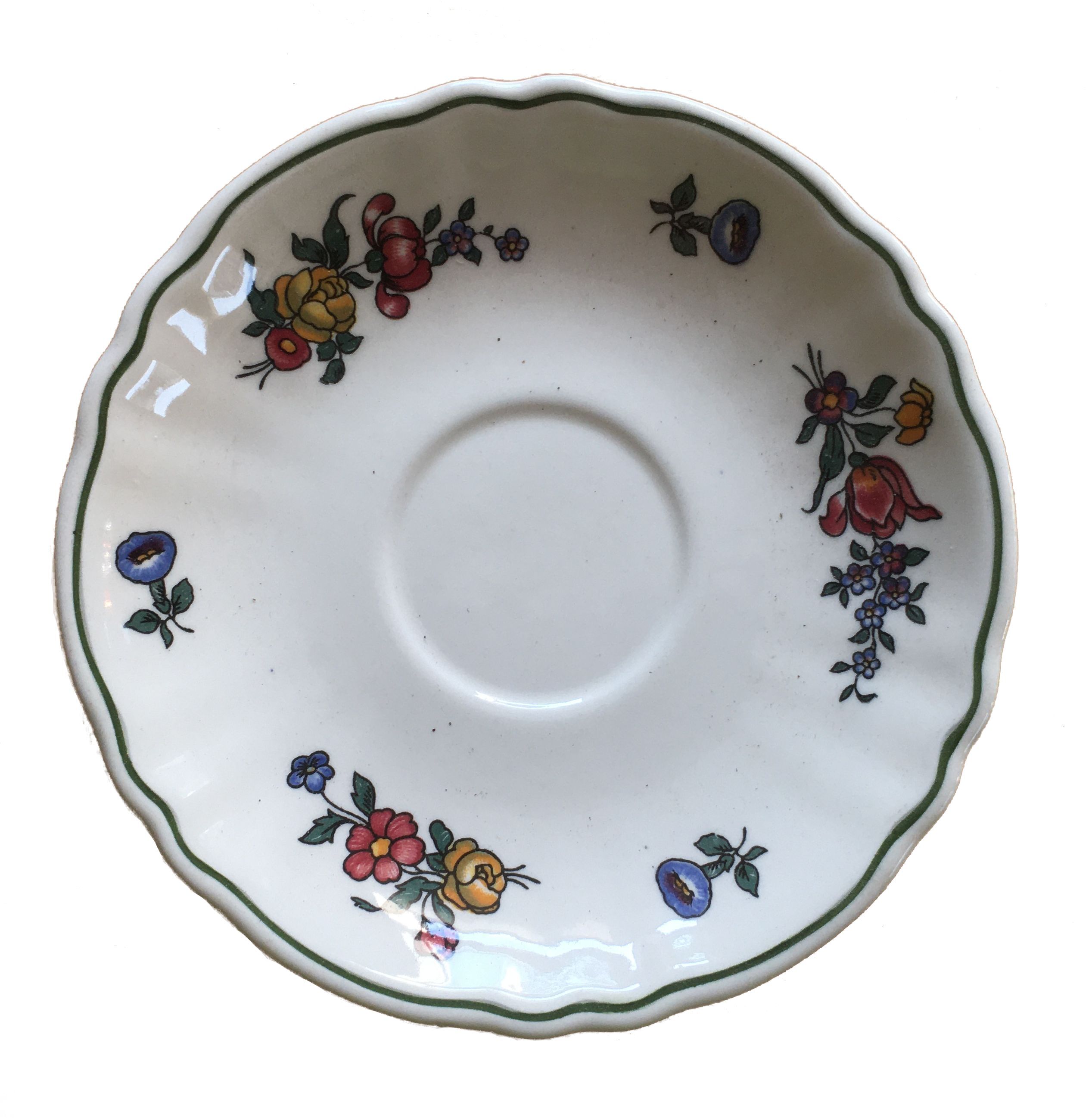 10 porcelain coffee saucers model Alt Strasburg