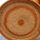 Round basket old braided.