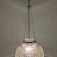 XL dome pendant light in blown glass, Italy circa 1960