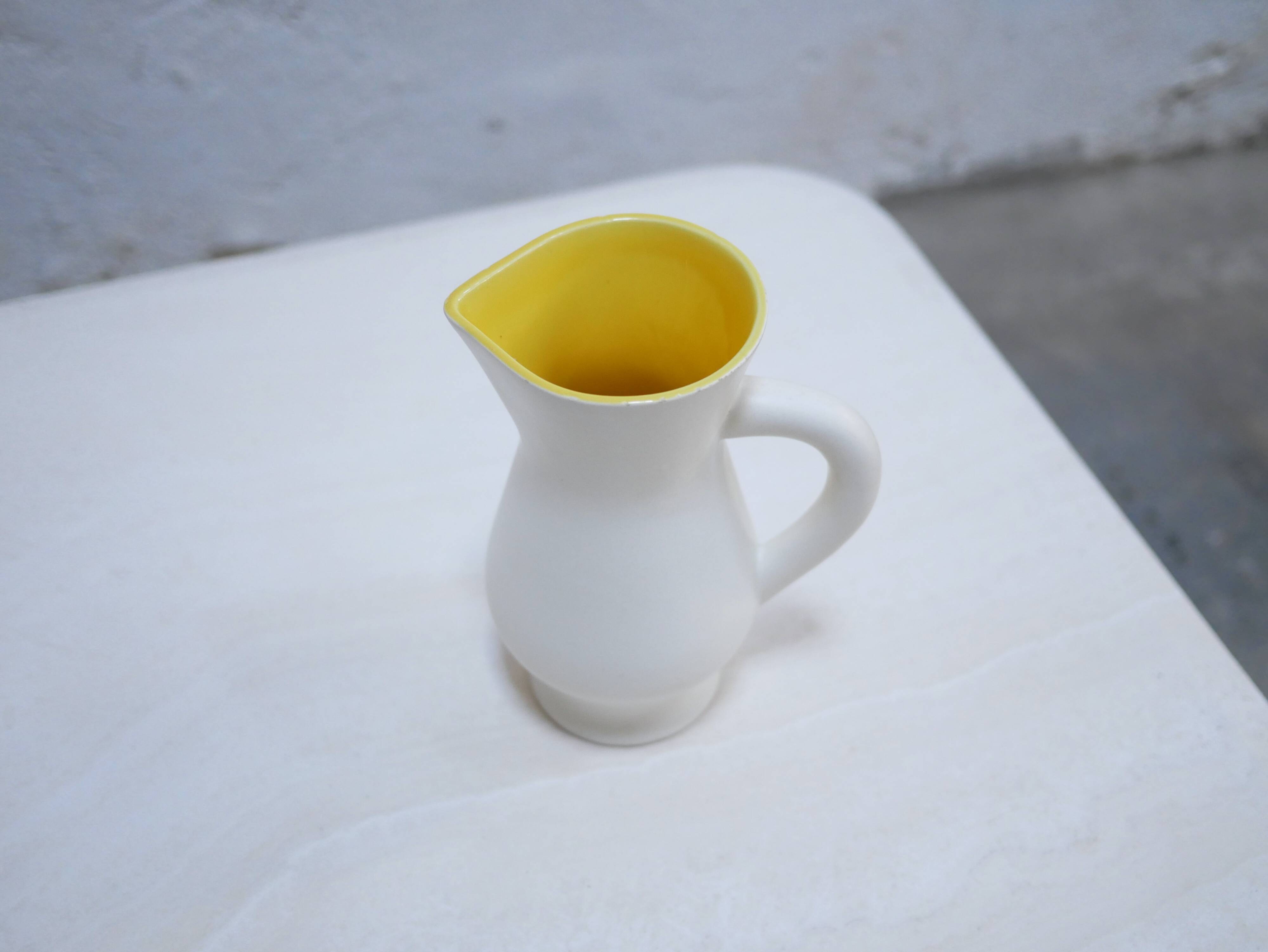 Vintage ceramic pitcher by the Saint Clément France factory