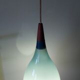 Scandinavian glass pendant light Holmegaard 50, 60's