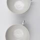 2 cups Christofle Oceana Green Ginkgo porcelain