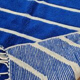 Majorelle blue Beni Ouarain rug