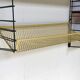 Vintage D. Dekker for Tomado Holland - Wall shelf with metal shelves