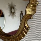Baroque gilded wood mirror 60x40cm