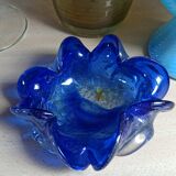 Vintage cobalt blue Murano ashtray