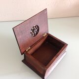 Old patented open-wood cigarette box 30-40 years