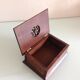 Old patented open-wood cigarette box 30-40 years
