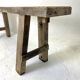 Old solid oak brut workbench