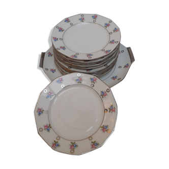 Dessert service in porcelain ms