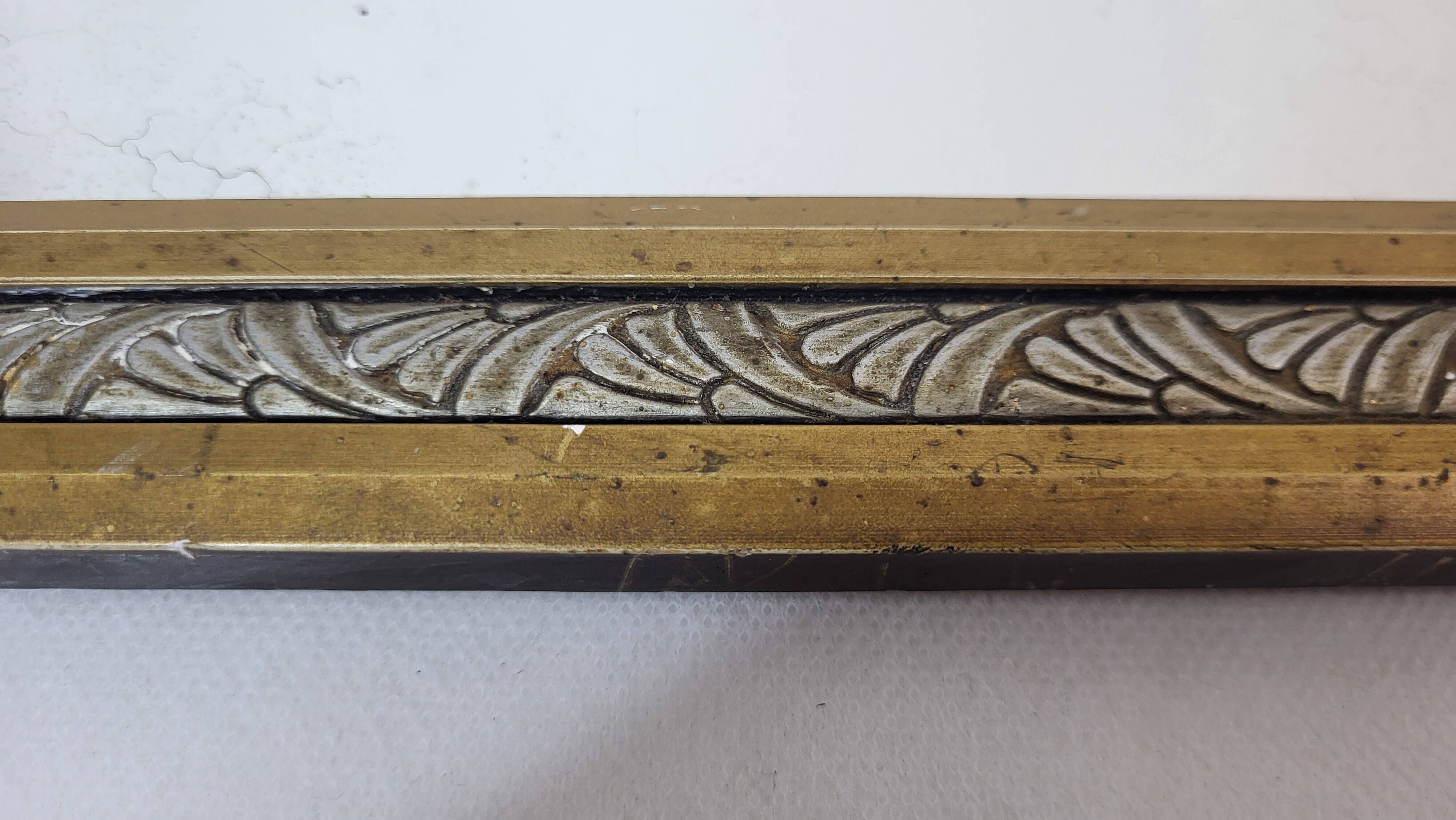 Painted wooden mirror