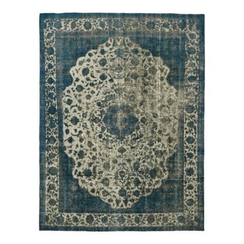 Blue wool carpet 1980, 296 cm x 390 cm