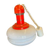 Orange vintage style spatial suspension/lustre.