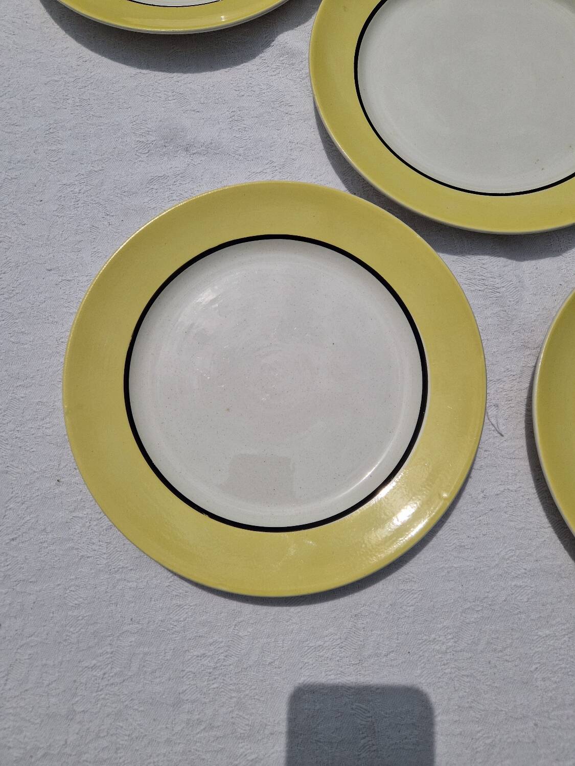 Set of 7 Flat Plates Plus 2 Dishes Ingrid Sarreguemines Digoin Model