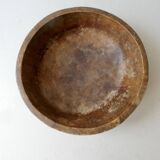 Large carved wooden basket from the Marquesas Islands, folk art