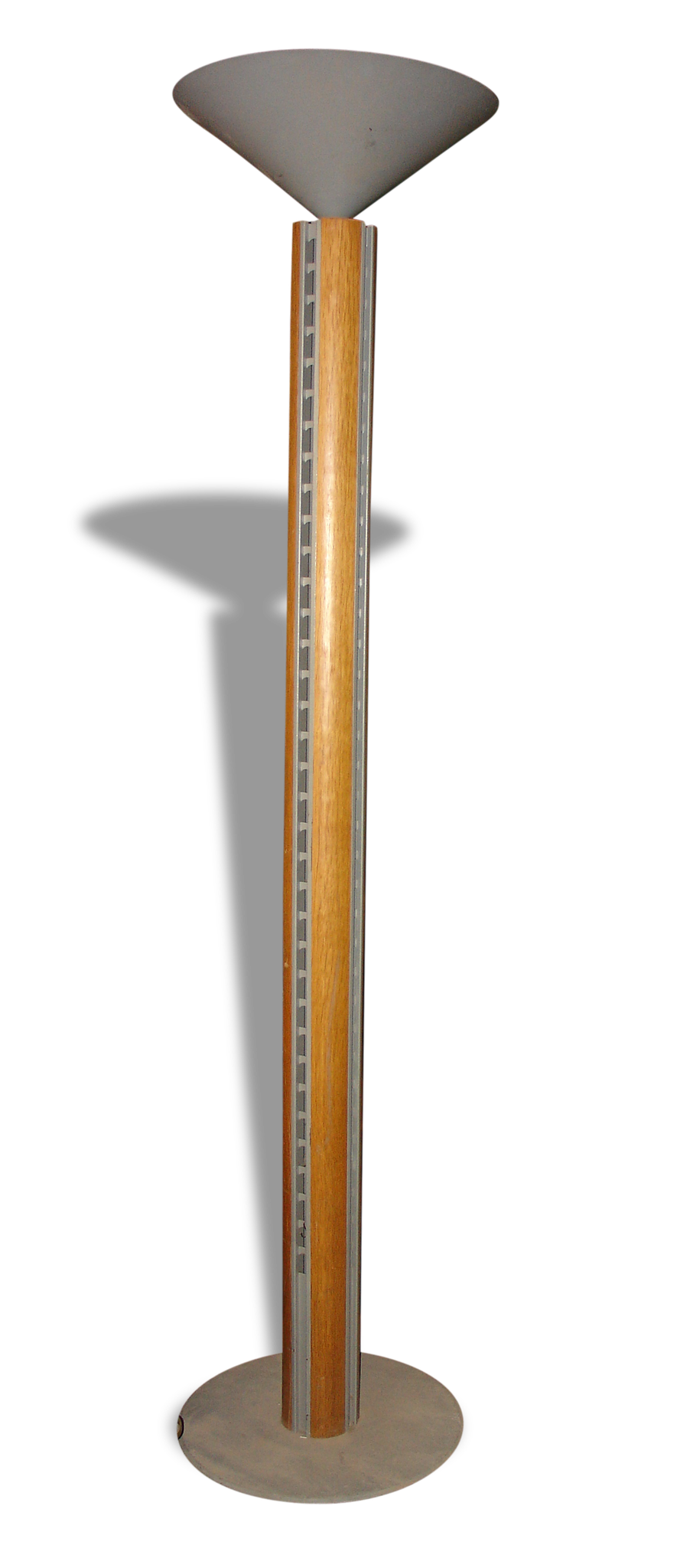 PHILIPS floor lamp, wood and grey painted steel, circa 1970