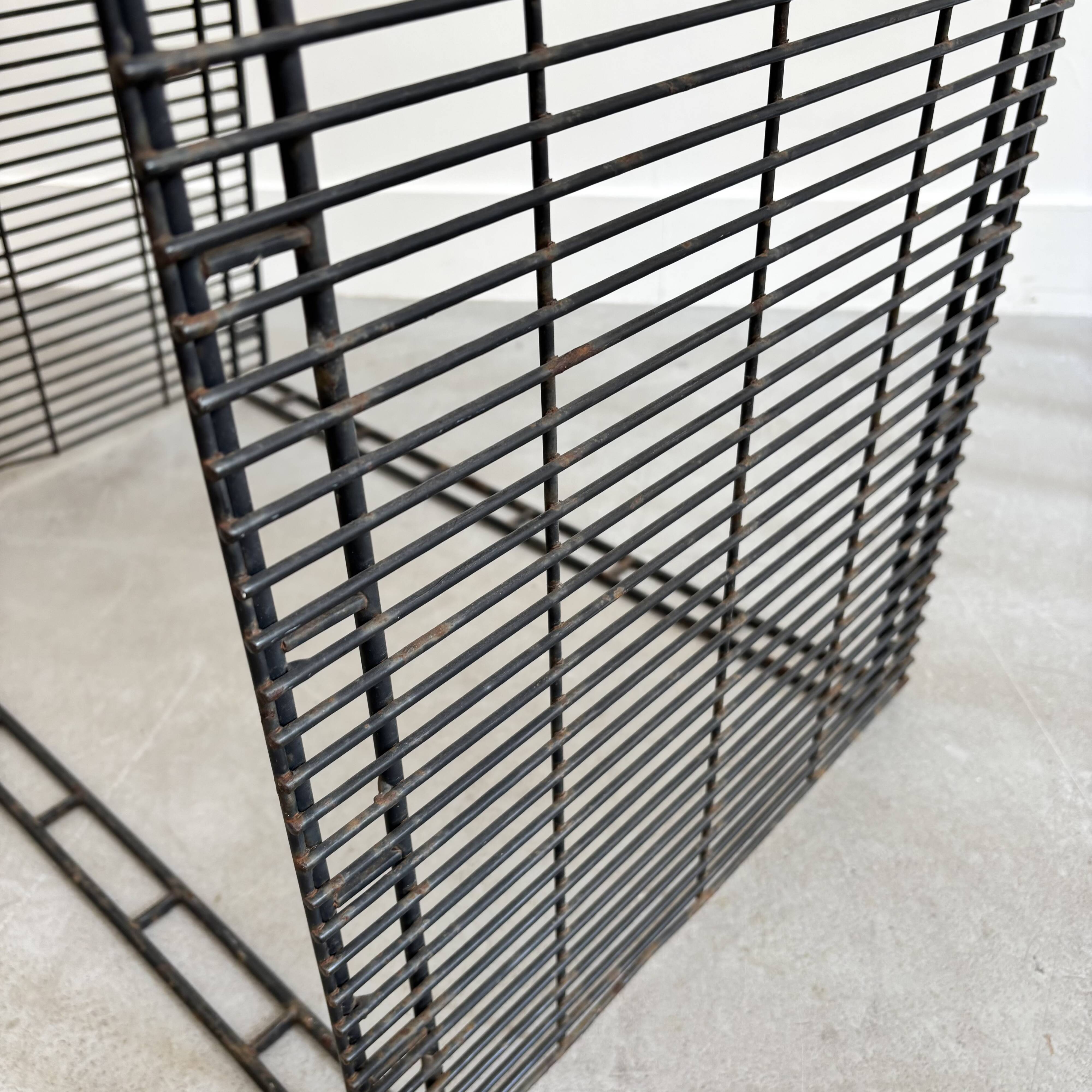 Graphic metal armchair