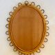 Medium size rattan mirror, Italy 60s