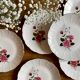 Set of 6 vintage flat plates L'Amandinoise