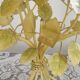 Large Vintage French FloralThree Arm Candelabra – Tied Bouquet Style