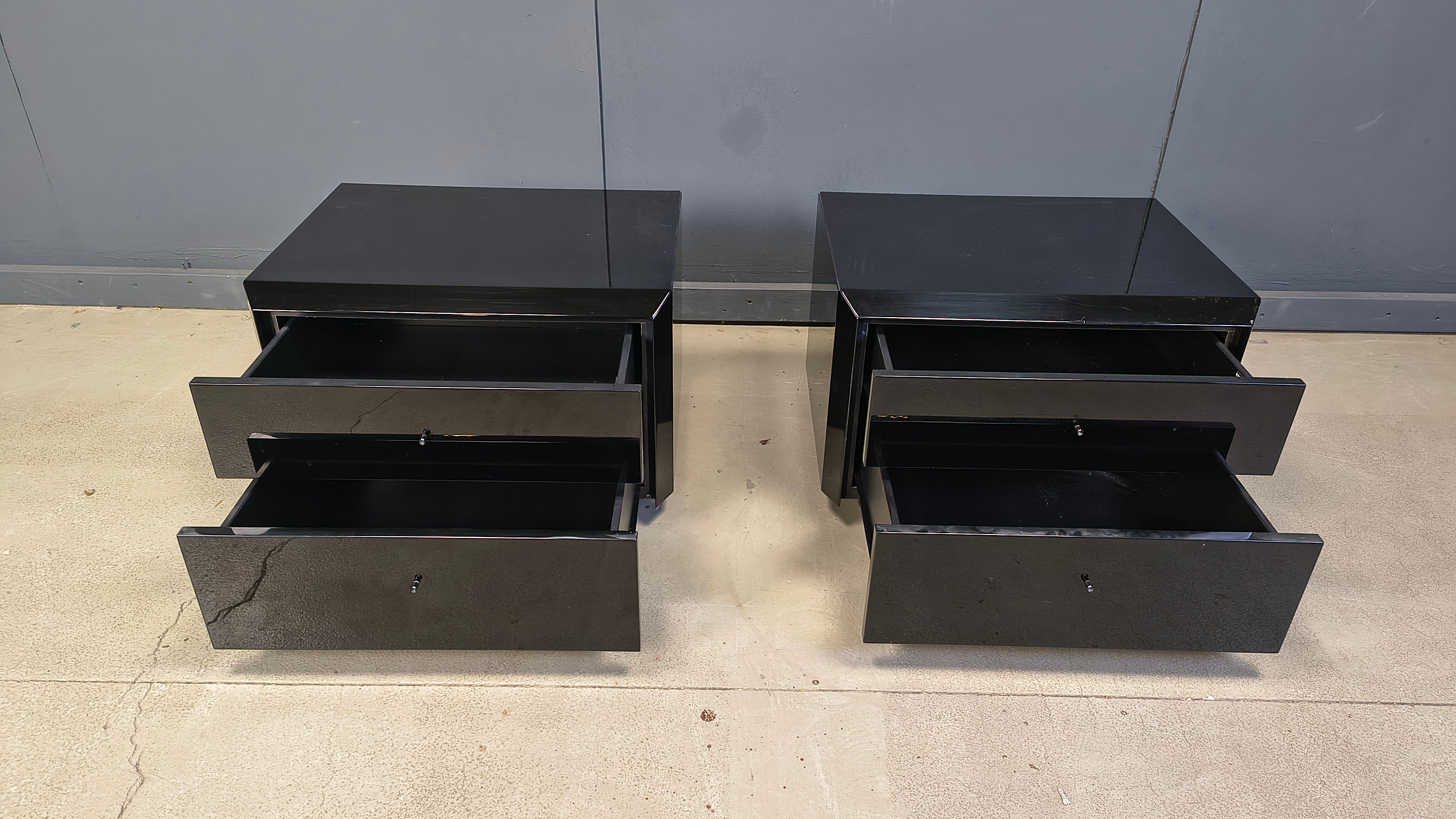 Pair of bedside cabinets by Interlubke, 1970s