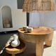 Rattan pendant lamp in the shape of a flower