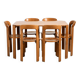 Ensemble en hêtre par Bruno Rey pour Kusch & Co., lot de 7 pièces