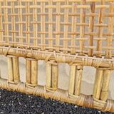 Rattan wicker headboard