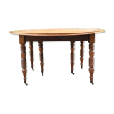 Old oval table Louis Philippe with 6 feet