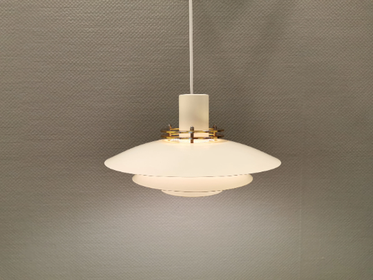 Danish design hanging lamp, from the 80s, produced by Top-Lamper