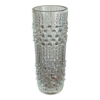 Moulded glass vase