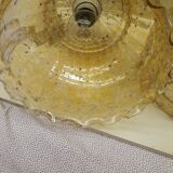 Tinted glass tulip pendant lamp