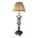 large bronze lamp from 1940 to 1950, glass globes 60x24, electrical in working order with pull switch