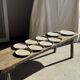 Lunéville table service Art Workshop 8 plates and 2 serving dishes