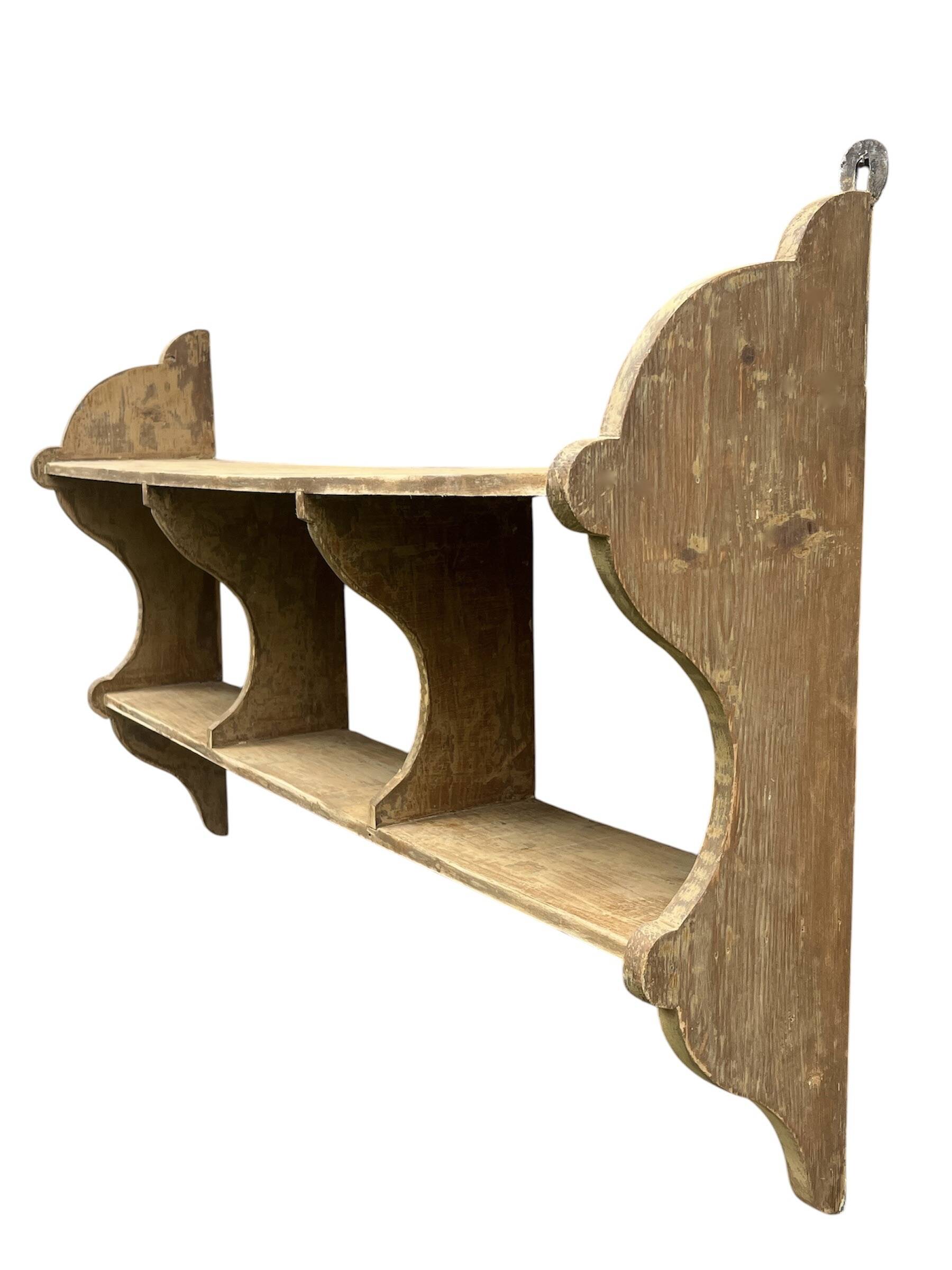 Large wall shelf, country style