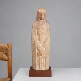 Religious Statue Jesus Christ in Art Deco style by belgian artist André Tea