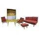 Sofa vintage and stool Frantisek Jirak for Tatra Nabytok