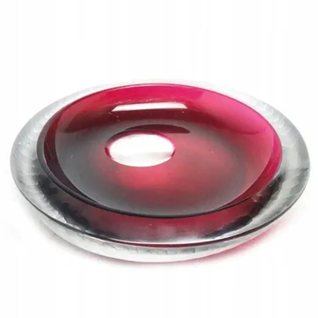 Bol à fruits en verre dépoli, conçu par V. Lindstrand, Suède, années 1950.