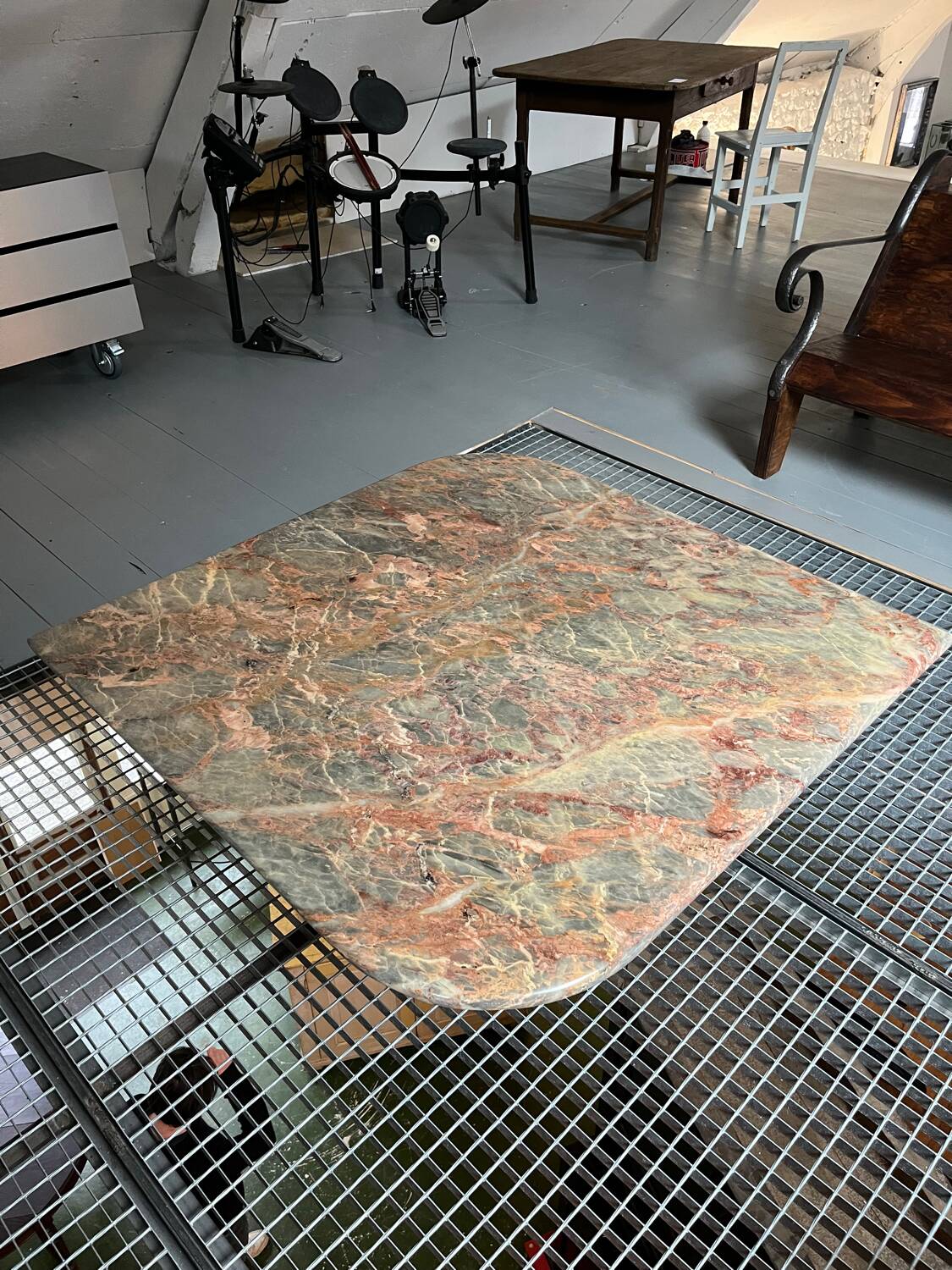 Marble coffee table