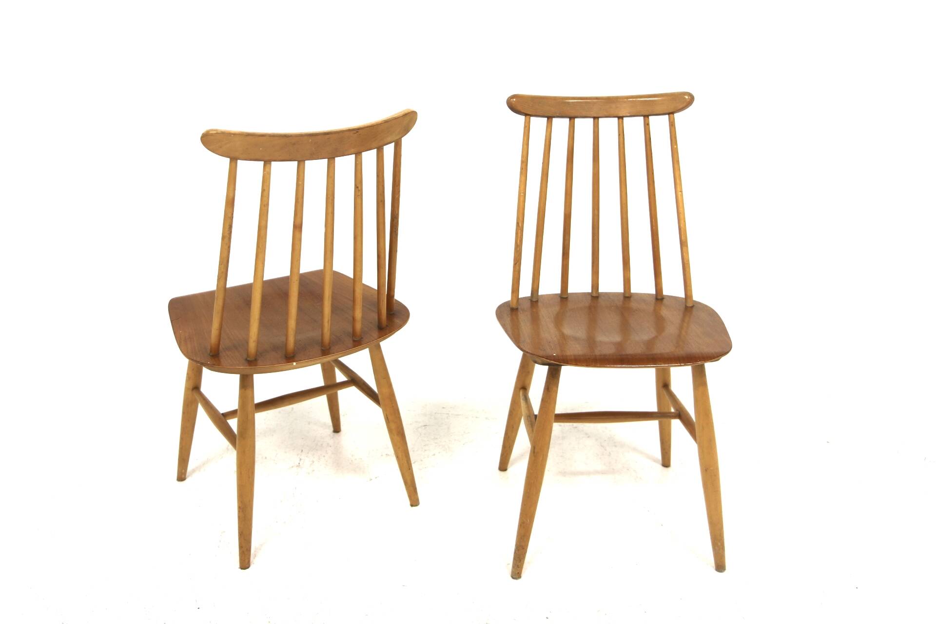 Set of 2 Scandinavian "Fanett" chairs by Ilmari Tapiovaara, Sweden, 1960