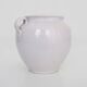 Glazed white confit pot, south west of France. Storage jar. Pyrenees 19th century