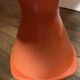 2 vintage orange Pola stools