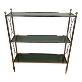 Neoclassical style silver-plated metal shelf attributed to the Jansen company