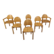 Chaises de salle à manger en bois de pin Rainer Daumiller pour Hirtshals Savvaerk, lot de 6, 1