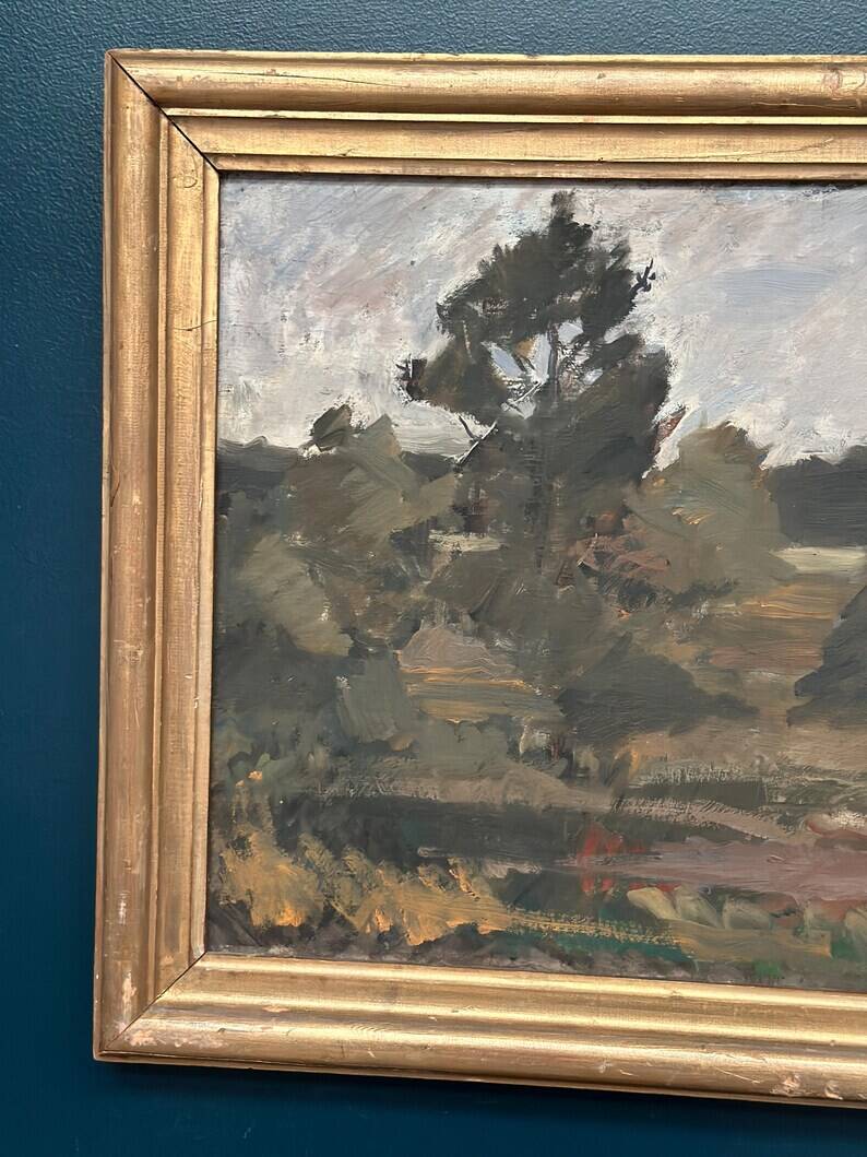 Original Swedish Oil on Canvas – "Landscape" by Tornqvist – Signed – Dated 1932 – Framed
