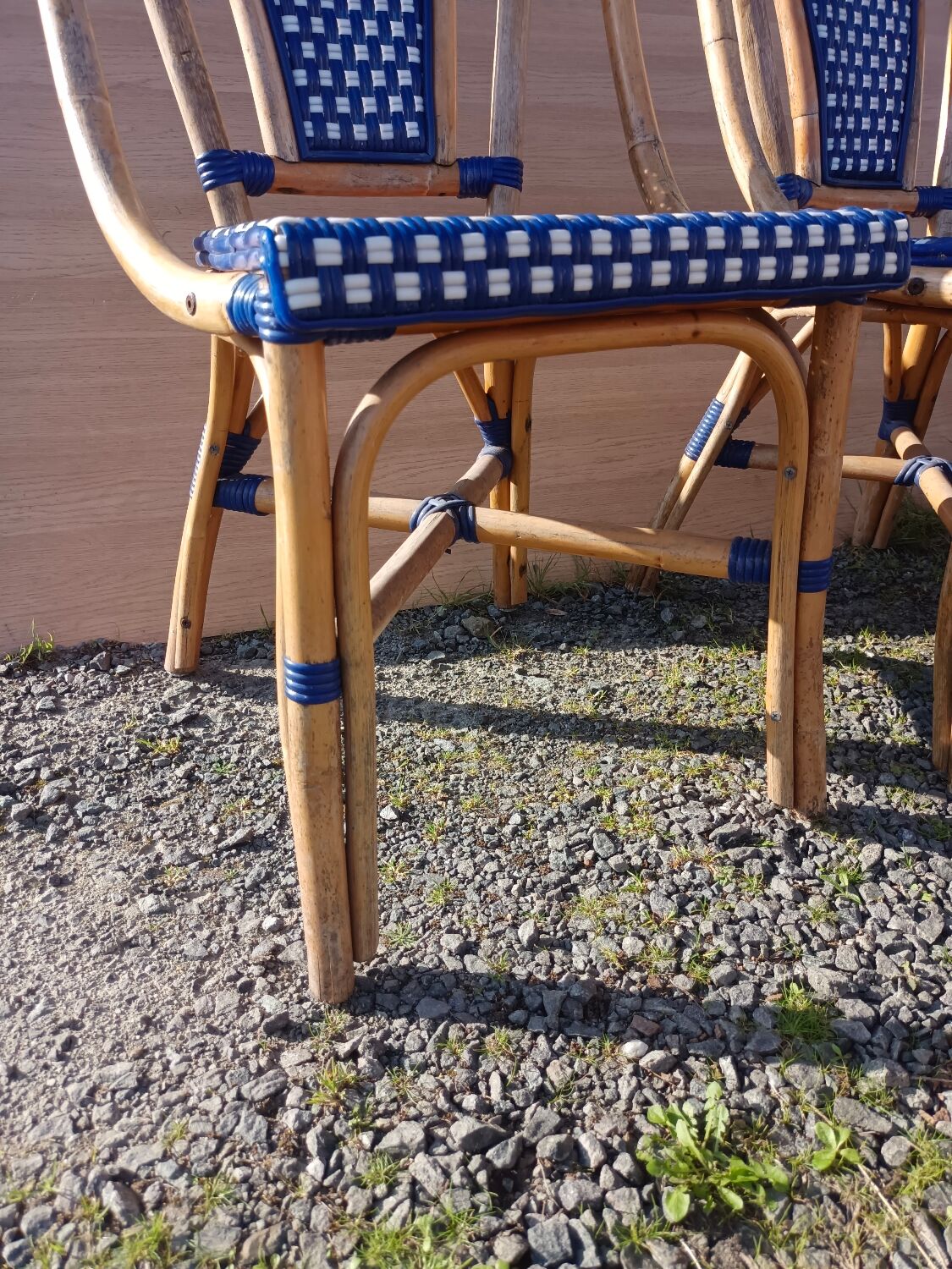 Set of 6 rattan chairs